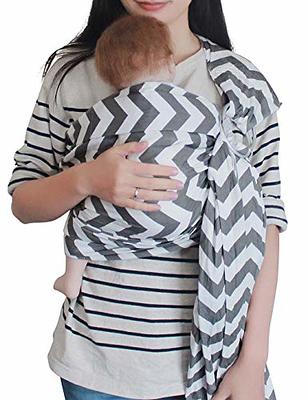 Baby Sling and Ring Sling 100% Cotton Muslin Infant Carrier, Front and  Chest Newborn Carrier Wrap, Toddler Carrier – Grey