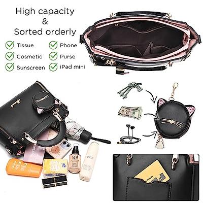  Xiaoyu Shoulder Handbags for Women Fashion Purses with Chain  Strap Ladies Satchel Crossbody bags (2-Black) : Clothing, Shoes & Jewelry