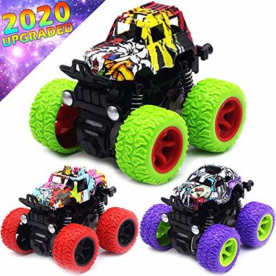 Monster Trucks Toys For Boys - Friction Powered Mini Push And Go Car Truck  Playset For Boys Girls Toddler Aged 3 4 5 Year Old Gifts For Kids Birthday