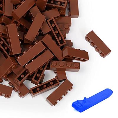 Lego 100 Pieces Reddish Brown 2x4 Plate / City Mini Figures Bulk Building  Parts