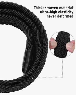 Radmire Braided Canvas Woven Elastic Stretch Belts for Men/Women/Junior  with Multicolored at  Men's Clothing store