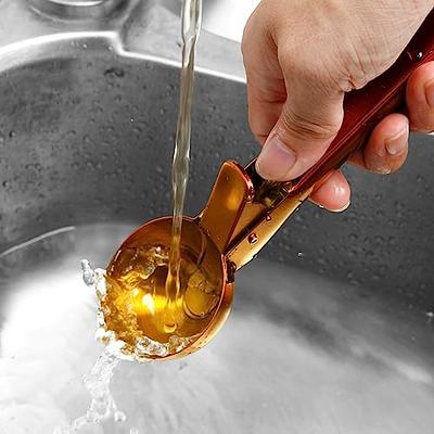 Gold Ice Cream Scoop Large Ice Cream Scoop with Trigger Stainless Steel Ice  Cream Scooper Anti-Freeze Handle Heavy Duty Metal Ice cream Scoop Spoon