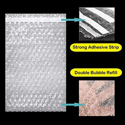 Bubble Out Bags, Clear Bubble Pouches Bags Double Walled Cushioning Bags,  Self-Sealing Protective Wrap Cushioning Pouches for Shipping, Packing and