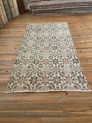 Adiva Rugs Machine Washable Area Rug for Living Room, Bedroom, Bathroom, Kitchen, Printed Vintage Home Decor, Floor Decoration Carpet Mat (Terra