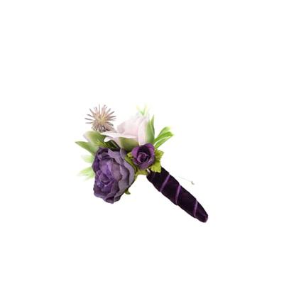 Floinla Purple Corsage and Boutonniere Set Artificial Rose Lavender Wrist Corsage  Wristlet Band Bracelet and Men Boutonniere Set for Wedding Flowers  Accessories Prom Party Decoration - Yahoo Shopping