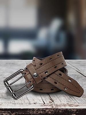 Bullhide Belts Mens Leather Belt for Casual Dress, 1.50 Wide at   Men’s Clothing store