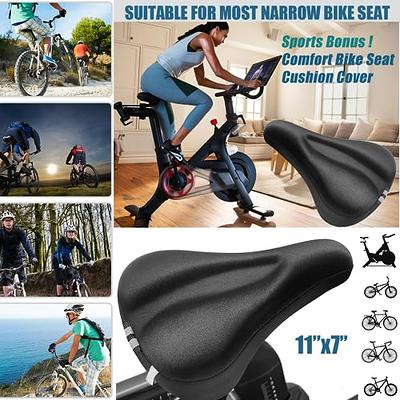 Gel Bike Seat Cushion Cover Extra Soft Padded Bike Seat Cover for Women  Men, Most Comfortable Bike Accessories Fits Peloton/Mountain/Stationary /Road/Spin Class Exercise Bicycle Indoor&Outdoor Cycling - Yahoo Shopping