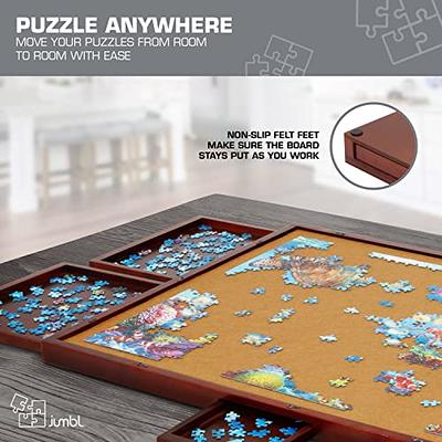 JUMBL 1500 Piece Puzzle Board, 27 in. x 35 in. Wooden Jigsaw