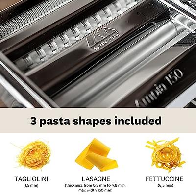  MARCATO Made in Italy Ampia 150 Classic Manual Pasta Machine,  Chrome Steel. Makes Lasagne, Fettuccine & Tagliolini : Home & Kitchen