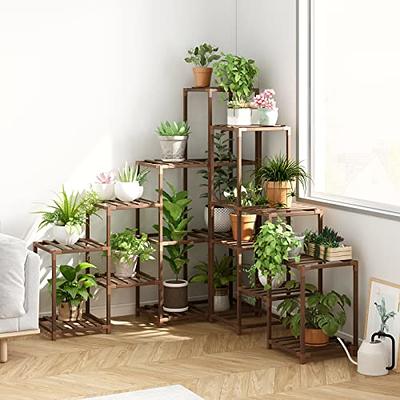 Whonline Plant Stand Indoor Corner, Wood Tiered Tall Outdoor Plant Shelves  for Multiple Plants, Large Plant Rack with 7 Tiers and 14 Potted Plant  Holders for Living Room Patio Corner - Yahoo Shopping