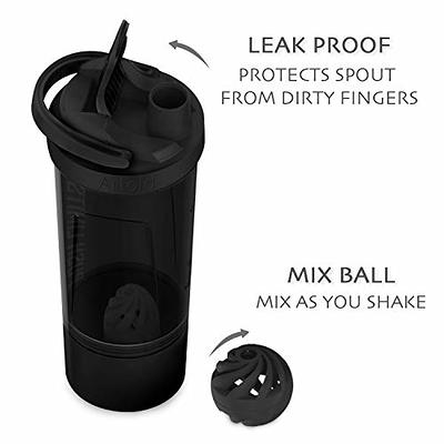 SQUATZ Electric Protein Shaker Bottle - Workout Blender Bottle - Portable  Gym Shake Mixer, USB Rechargeable - 22oz