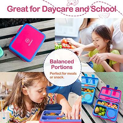 Genteen Bento Box for Kids, Kids Lunch Box with 3 Removable Compartments,  Toddler Baby Lunch Box