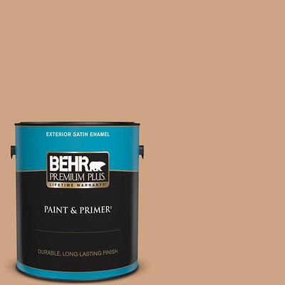 BEHR PREMIUM PLUS 1 gal. #400A-1 Candlelight Yellow Satin Enamel