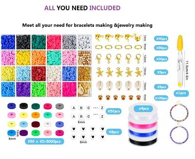 Boho Style Clay Beads For Bracelet Making Kit Friendship - Temu