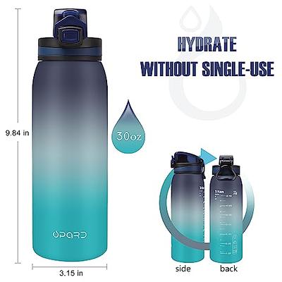 willceal Fruit Infuser Water Bottle 32oz Durable, Large - BPA Free Tritan, Flip Lid, Leak Proof Design - Sports, Camping (Bright Teal)