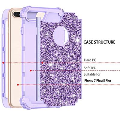 LONTECT for iPhone 14 Plus Case Glitter Sparkly Bling Shockproof Heavy Duty  Hybrid Sturdy High Impact Protective Cover Case for Apple iPhone 14 Plus