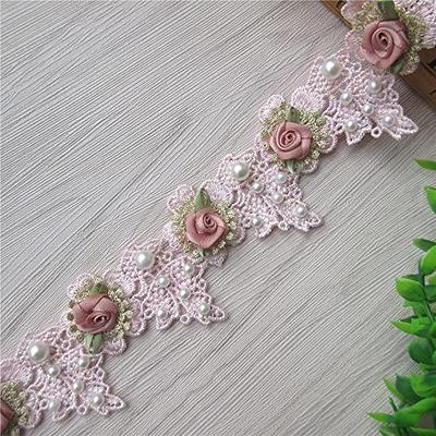 1 Set Mini Flowers Boutique Applique Fabric Ribbons Roses Mini Ribbon  Flower Cloth Flower Charms Mini Flower Craft Ribbon Flowers DIY Ribbon  Flower