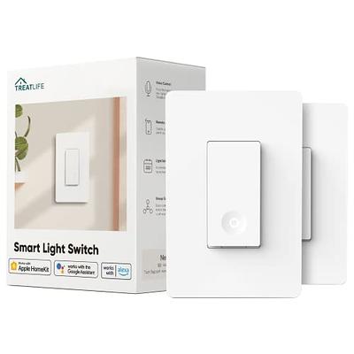 OHMAX Smart Switch, Single Pole (Not 3-Way) 2.4Ghz WiFi Smart Light Switch  for Lights Compatible with Alexa and Google Home, Neutral Wire Required,  Voice Control, UL Certified (1 Pack) - Yahoo Shopping