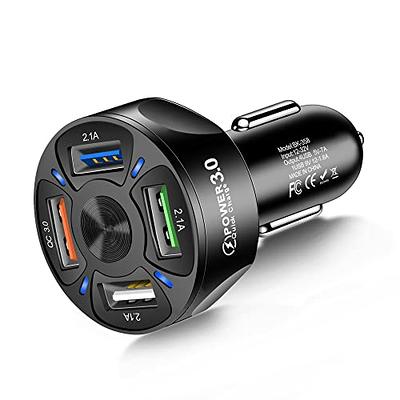 Car Charger, AINOPE Smallest 4.8A All Metal USB Car Charger Port Fast  Charge Car Charger Adapter Flush Fit Compatible with iPhone 15 Pro Max