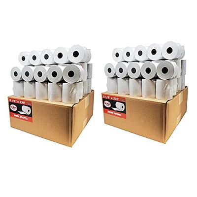 TK Thermal King, (50 Rolls) 2 1/4 85' feet White Thermal Paper Cash  Register POS Receipt, Fits All Credit Card Terminal Great For Retail  Business POS