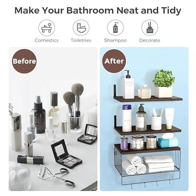 Toilet Shampoo Shelf Cosmetic Storage Bathroom Rack Wall-mounted