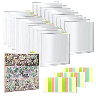 Vmiapxo 20 Pack Scrapbook Paper Storage Organizer with 1.2 Expansion,  Craft Vinyl Paper Photo Cardstock Origami Decoupage Storage Pockets  Individual Top Loading Files with Tabs, 12x12x1.2 - Yahoo Shopping
