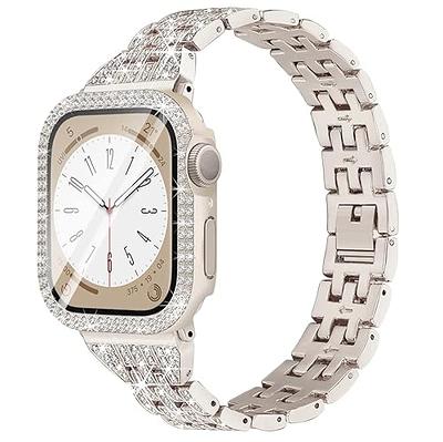 Apple Watch Bands  Women Dressy Charms Metal Strap for iWatch