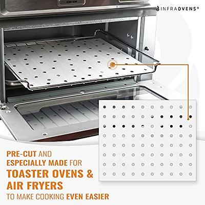 100 PCS Air Fryer Oven Liners, 13 x 12 inch Perforated Rectangular Air  Fryer Parchment Paper