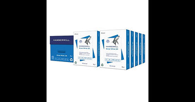Hammermill Printer Paper, Great White 30% Recycled Paper 2,500 Sheets