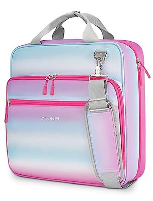 3 Ring Binder 1.5 Inch Pink, 1 ½ inch Binder Clear View Cover with 2 Inside  Pockets, Colored School Supplies Office and Home – by Enday 