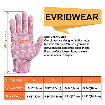 EvridWear Cut Resistant Work Gloves with Grip Dots - Level 5