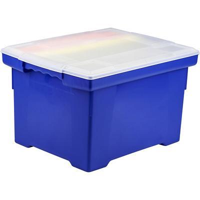 Sterilite 18.5 X 14 Plastic File Box Clear/black : Target