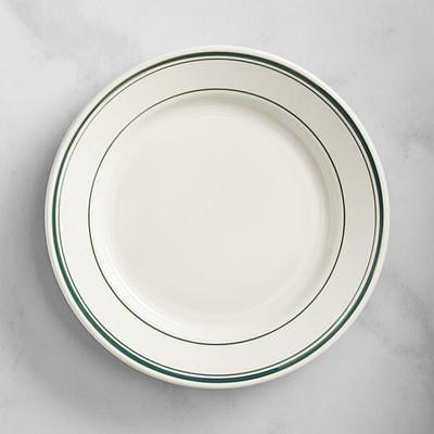 Acopa 10 1/2 Round Bright White Coupe Stoneware Plate - 12/Case