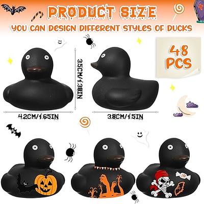 DIY Rubber Duck Black Blank Rubber Ducks Preschool Bath Toys Small