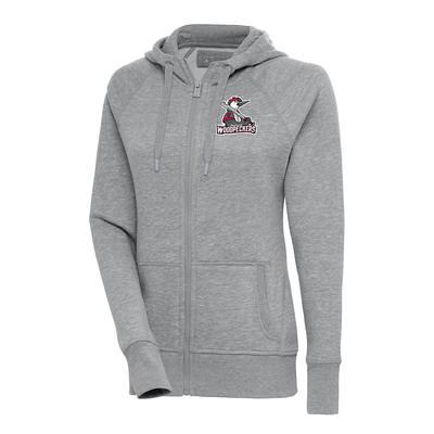 San Francisco 49ers Antigua Victory Pullover Hoodie - Heather Gray