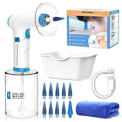  Ear Wax Removal, Electric Ear Cleaning Kit with Light, Ear  Irrigation Kit with 4 Pressure Modes, Safe and Effective Ear Flush Kit with  Ear Cleaner - Includes Basin, Towel & 15