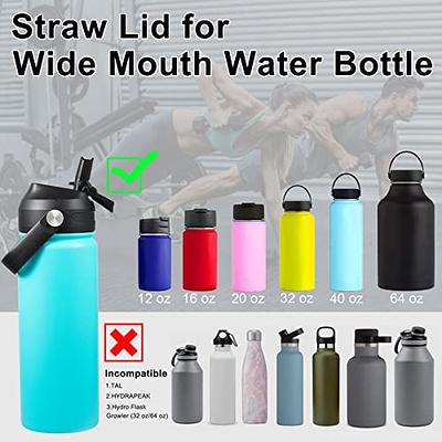 Aoitoque Straw Lid for Hydroflask Wide Mouth, Flex Straw Lid for Hydro  Flask 32 40 oz