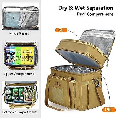 Mziart Insulated Lunch Bag Simple Bento Cooler Bag Lunch Tote Bag for Lunch  Box for Women Men Adult Picnic Working Hiking Beach (Light Green)