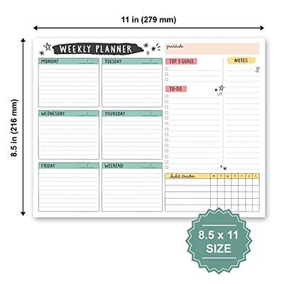 Bliss Collections Daily Planner, You've Got This, Undated Tear-Off Sheets  Notepad Includes Calendar, Organizer, Scheduler for Goals, Tasks, Ideas,  Notes and to Do Lists, 8.5x11 (50 Sheets) 