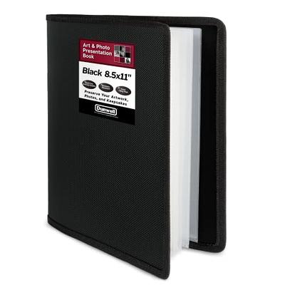 Dunwell Portfolio Folder for Artwork (Black) - 8.5 x 11 Binder