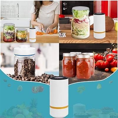 Electric Mason Jar Vacuum Sealer for Wide & Regular-Mouth Jar and Accessory  Hose Compatible with FoodSaver Vacuum Sealer and Vacuum Container, Wine