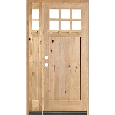 Greatview Doors 36-in x 80-in Wood 3/4 Lite Right-Hand Inswing