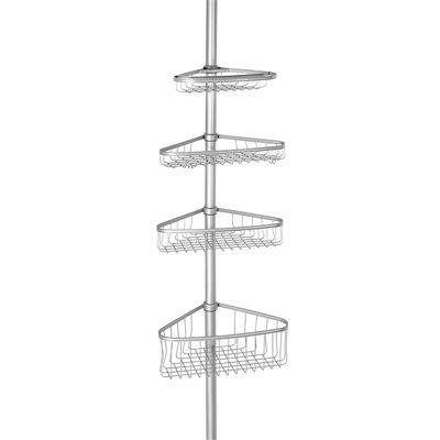 Mainstays 3-Shelf Tension Pole Steel Shower Caddy, Oil-Rubbed