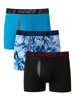 Hanes Premium Men's Comfort Flex Fit Trunks 3pk - Blue/Red S