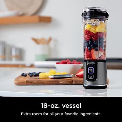 Ninja BC151BK Blast Portable Blender, Cordless, 18oz. Vessel, Personal  Blender-for Shakes & Smoothies, BPA Free, Leakproof-Lid & Sip Spout, USB-C