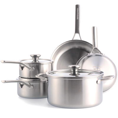 LovoIn 10 Pieces Non-Stick Aluminum Cookware Set & Reviews