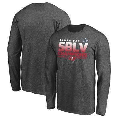 Men's Fanatics Branded Tom Brady Black Tampa Bay Buccaneers Super Bowl LV  Champions 7 Rings Long Sleeve T-Shirt