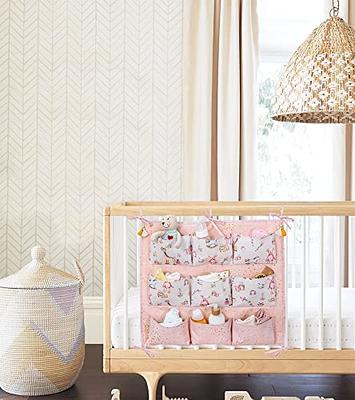 Pazar Kapısı Diaper Caddy- Baby Nursery Crib Organizer- Bedside