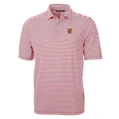 Atlanta Braves Cutter & Buck Virtue Eco Pique Micro Stripe Recycled Mens  Polo - Cutter & Buck