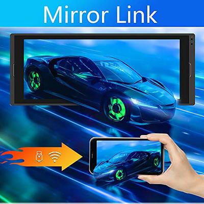 Single 1 Din Car Stereo Android 13 Car Radio with Wireless/Wired Carplay  Android Auto 6.9 Inch IPS Touch Screen in Dash Head Unit Support Card/FM